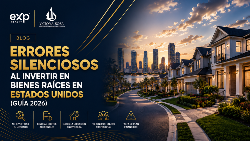 Errores silenciosos al invertir en bienes raíces en Estados Unidos (Guía 2026)
